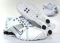 nike shox r4 nouvelle -white-mark